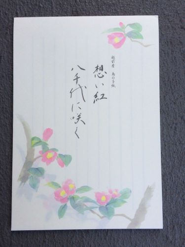 Beautiful Japanese Floral Note Pad Writing Paper