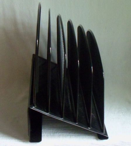 BLACK Desk Top METAL FILE HOLDER Office &amp; Home Supplies