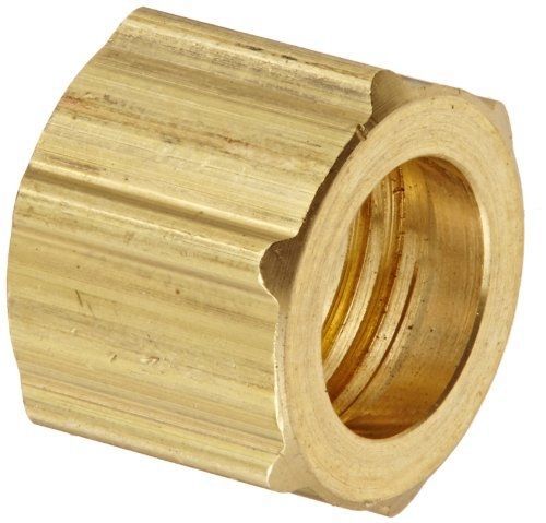 Eaton weatherhead 1261x4 brass ca360 polyline flareless brass fitting, nut, 1/4&#034; for sale