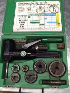 Greenlee 7906SB Quick Draw 90 Hydraulic Punch Driver Kit 1/2&#034; - 2&#034; 7904 #3579