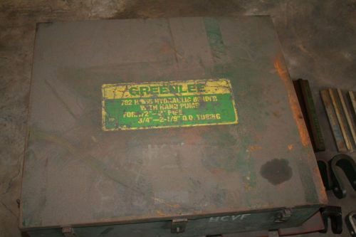 Greenlee 782 hydraulic tube bender with pump and tooling for sale