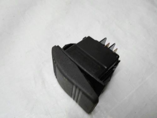 New: Carling Black Rocker Switch, 2 contacts, 10A 250VAC 1/2 HP, 15A 125VAC, 1/2