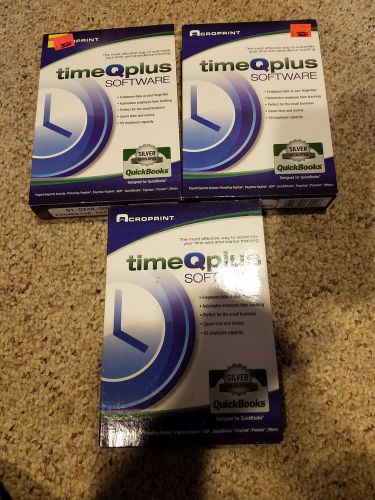 Acroprint Time QPlus Software Lot NIB