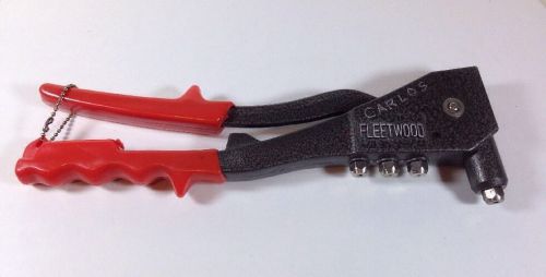 Fleetwood handheld riveter pop rivet tool, metal with rubber grips for sale