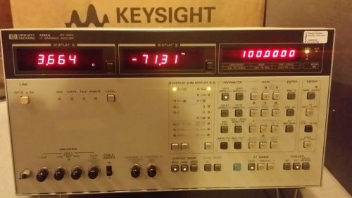 HP AGILENT 4192A 5 Hz to 13 MHz LF IMPEDANCE ANALYZER CALIBRATED 11/14/16