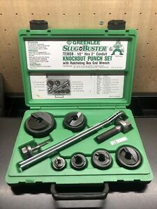 Greenlee 7238SB Slug-Buster Knockout Kit with Ratchet Wrench 1/2&#034; thru 2&#034;