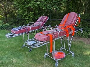 2x FERNO 93ES SquadMate Cot Ambulance Stretcher gurney stryker 93-P EMT 93-ES