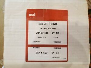 Oce Ink Bond Plotter Paper Box (4 Rolls) 24&#034; x 150&#039; 2&#034; Core