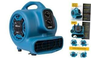 P-230AT-925CFM Mini Mighty Air Mover Utility Blower Fan with Blue 925 CFM