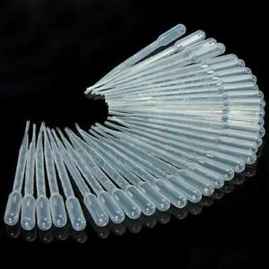 100 x 3ml Durable Dropper Transfer Graduated Disposable Plastic