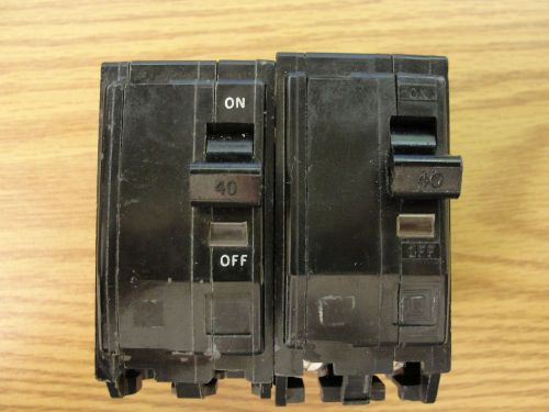 *square d* 2-qob240 circuit breaker 3 pole  120/240v *used* for sale