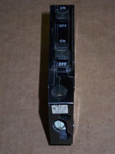 Square d qot twin 15 amp 120/240vv qo1515 circuit breaker vertical qo for sale