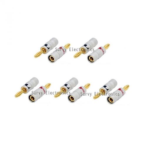 4pcs Nakamichi Banana Speaker Plug Audio Cable Connector High Quality