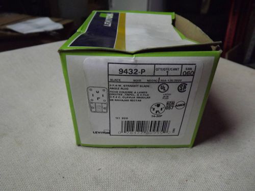 New LEVITON 9432-P Straight Blade Plug 14-30P 30A 125/250VAC 14-30