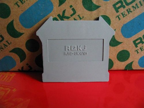 10Pcs D-UK4/10 UK3N,UK5N,UK6N,UK10N Terminal end plate