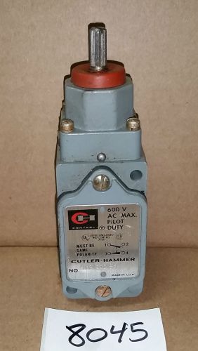 CUTLER HAMMER LIMIT SWITCH 10316ED185 (8045)