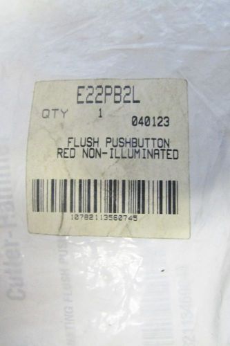 EATON CUTLER HAMMER Red Flush Head Push Button w/ Extended Push Rod E22PB2L