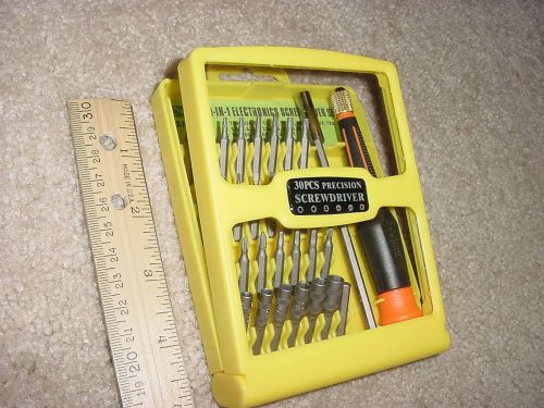 Screwdriver set - precision - 30-bit -- micro size bits for sale