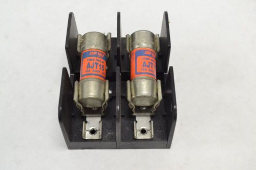 Gould shawmut 60312j amp-trap ajt15 15a 30a amp 2p 600v-ac fuse holder b275623 for sale