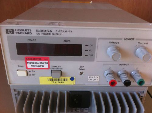 Agilent/HP Agilent HP E3615A DC Power Supply. 0 - 20V, 3A, 60W