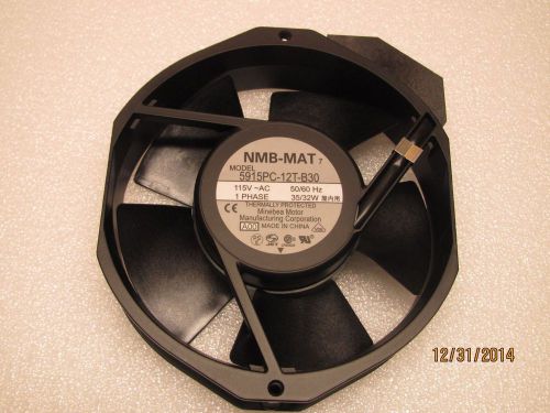 NMB-MAT MODEL 5915PC-12T-B30, FAN 115V AC, 1PHASE, 35/32W MINEBEA MOTOR