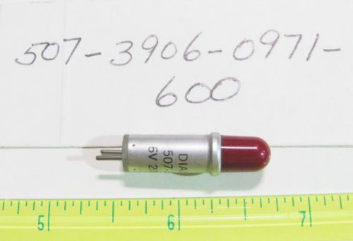 1x Dialight 507-3906-0971-600 6V 20mA Stovepipe Red Incandescent Cartridge