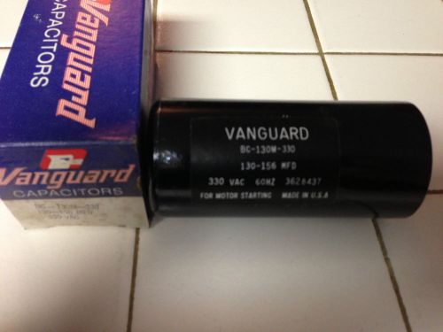 New vanguard capacitor / bc-130m-330/ 130-156mfd/ 330v/ 60hz for sale