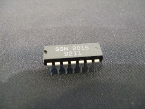 QTY 1: SSM 2015, SSM2015, 8, DIP MICROPHONE PREAMP IC CHIP, DIY OR REPLACEMENT