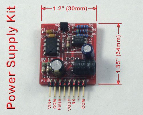 High voltage power supply kit - 45v to 190v out - for nixie, old radio - kit for sale