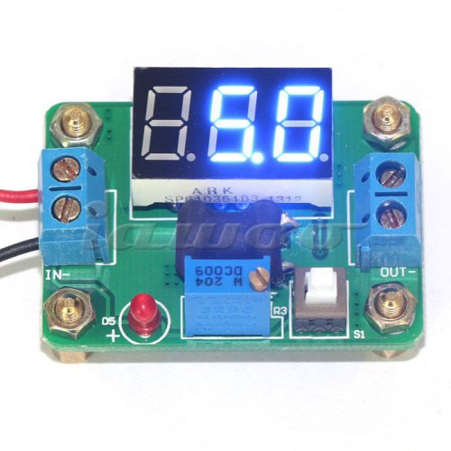 High efficient buck voltage regulator blue voltmeter dc 4.5-24v to 0.93-20v 2a for sale