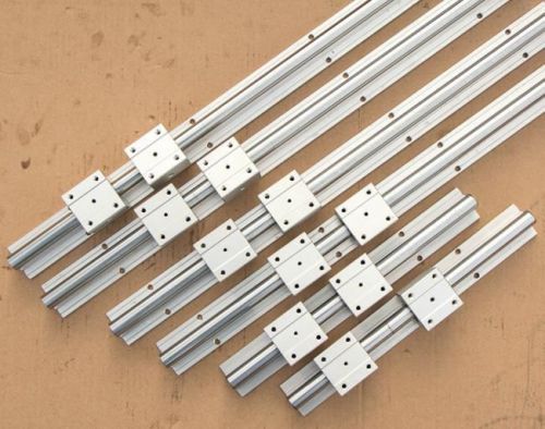 6pcs new linear guide rails SBR12-330/1250/1520mm+12pcs SBR12UU blocks (B)