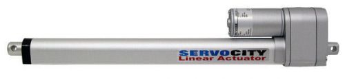 ServoCity 12V Heavy Duty Linear Actuator - (180 lbs Thrust) 12&#034; Stroke