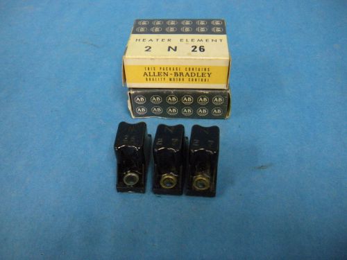 Allen-bradley n26, n27 heater element lot of 3 new for sale