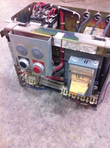 Siemens-Allis MotorControl CenterBucket Westinghouse 15A Breaker w/buttons #2472