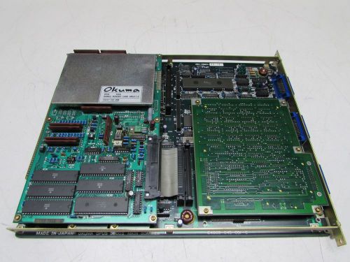 OKUMA MAIN BOARD IIB E4809-045-091-C W/BUBBLE MEMORY CARD E0277-702-008 USED !!