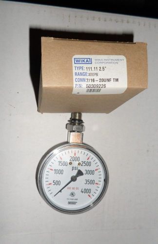 WIKA 4000 PSI Top Mount Pressure Gauge P/N: 50309226 TYPE: 111.11 2.5”