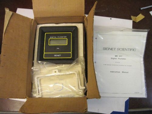 Signet Scientific MK 577 Series Digital GPM Flow Indicator Meter ***NEW***