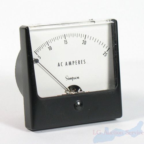 Simpson Analog 0 To 25 AC Amperes Indicator