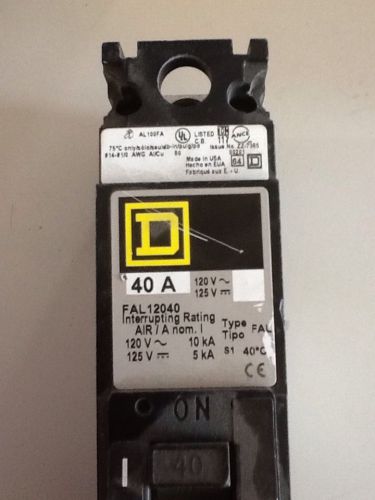 Square D 40amp 1 pole FAL12040