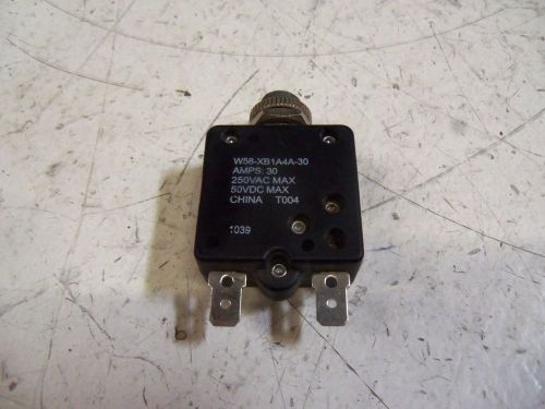 POTTER &amp; BRUMFIELD W59-XB1A4A-30 CIRCUIT RBEAKER 30A *USED*