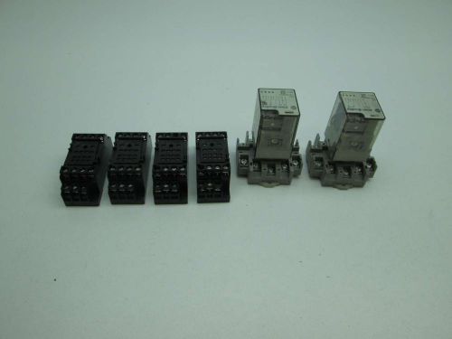 LOT6 ALLEN BRADLEY ASSORTED 700-HA33Z24 3177C PYF-14A-E OMRON RELAY BASE D395379