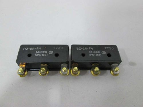 LOT 2 NEW HONEYWELL BZ-2R-P4 MICRO SWITCH 480V-AC 1/4HP 1/2A AMP D343871