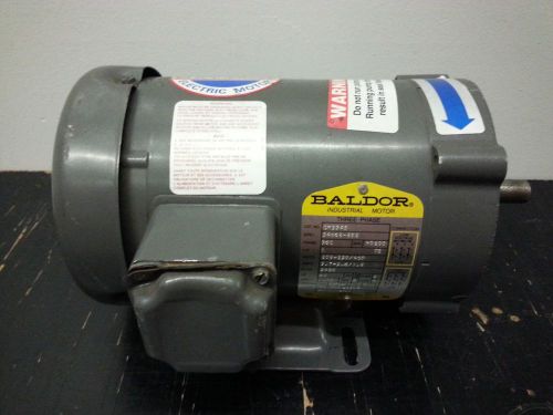 NEW BALDOR ELECTRIC MOTOR - CM3542, 1 HP, 3450 RPM, 3PH, V. 208, Frame 56C TEFC