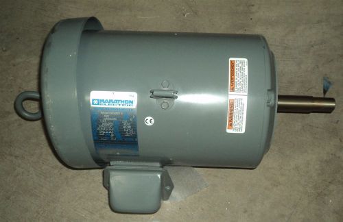 NEW * MARATHON CONT. MOTOR  208/230/190/380/460V 3450/2875RPM 7.5HP * 7/8&#034; Shaft