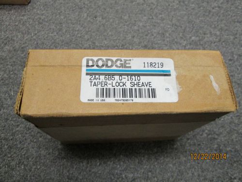 NEW DODGE 118219 2A4.6B5.0-1610 TAPERLOCK SHEAVE, 2 GROOVE.