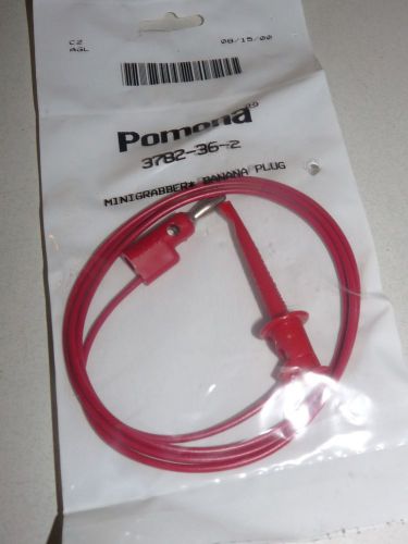 NEW ITT POMONA ELECTRONICS 3782-36-2 MINIGRABBER BANANA PLUG TEST LEADS