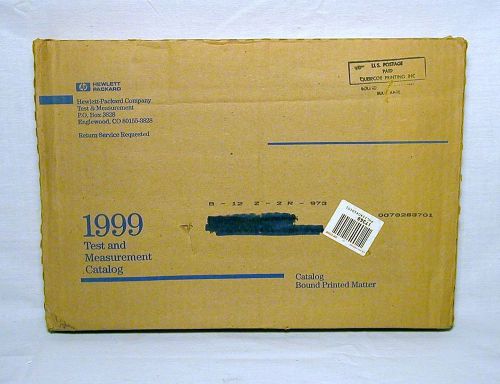 Hewlett-Packard, HP, 1999 Test and Measurement Catalog in unopened mailer.