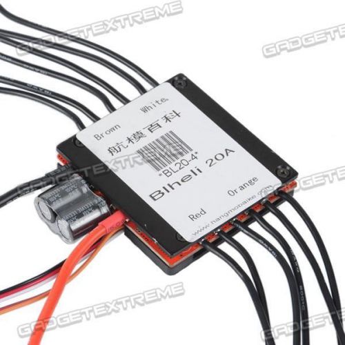 4 in 1 20A Brushless ESC Blheli Firmware 2-6S w/USB Programmer for RC Models e