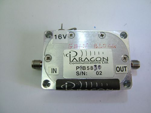 RF LNA AMPLIFIER GPS L1 750MHz - 1575.42MHz 46dB PARAGON PB5830 INV2