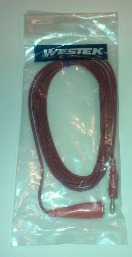 Westek Aligator to Banana Clip Test Lead Red